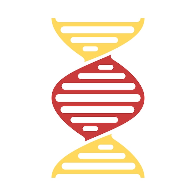 Icône De Code Génétique De Vecteur De Structure D'adn De Gène D'hélice
