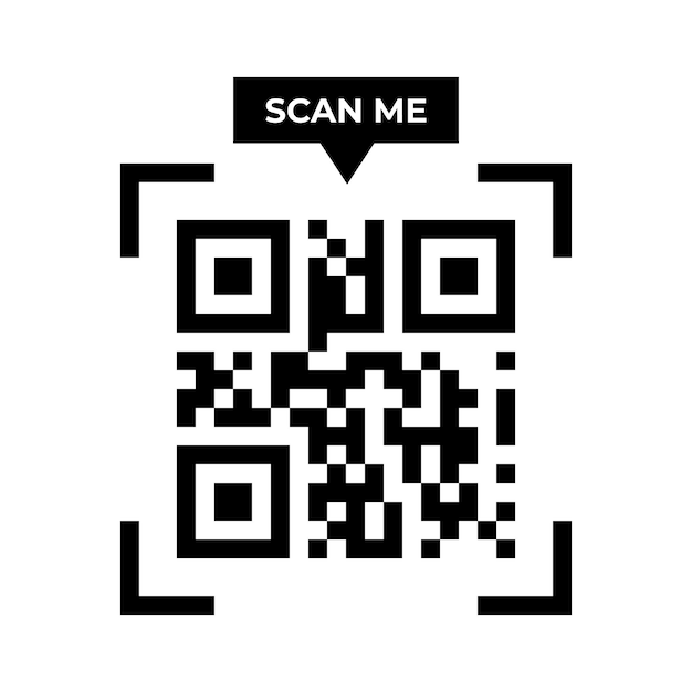 Icône de code Qr Vecteur de numérisation