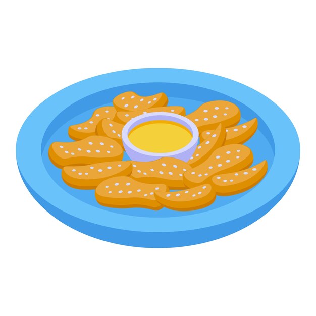 Icône de collation autrichienne vecteur isométrique cuisine alimentaire gâteau fruit