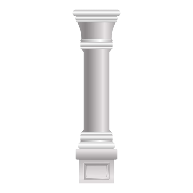 Icône de colonne ancienne Caricature de l'icône de vecteur de colonne ancienne pour la conception de sites Web isolée sur fond blanc