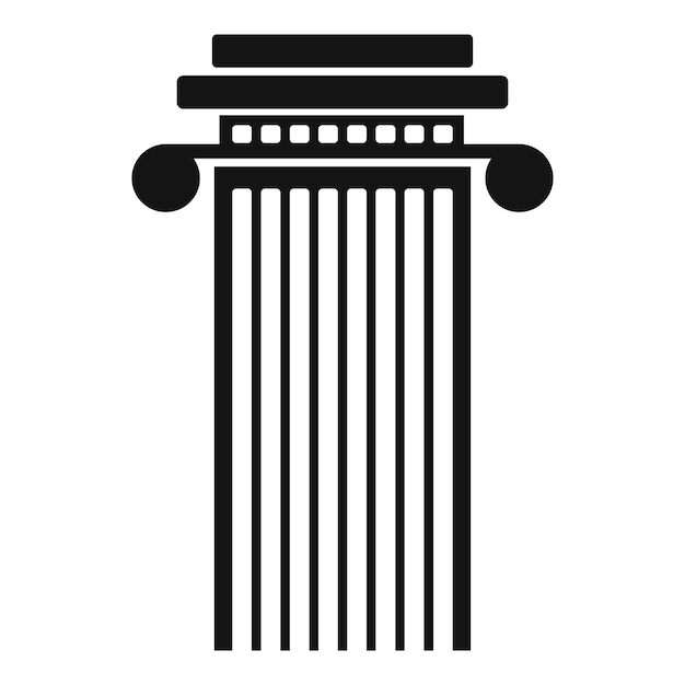 Icône de colonne cylindrique Illustration simple de l'icône de vecteur de colonne cylindrique pour le web