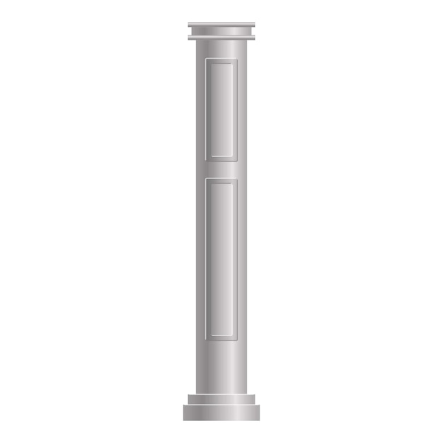 Icône de colonne grecque Dessin animé de l'icône de vecteur de colonne grecque pour la conception de sites Web isolée sur fond blanc