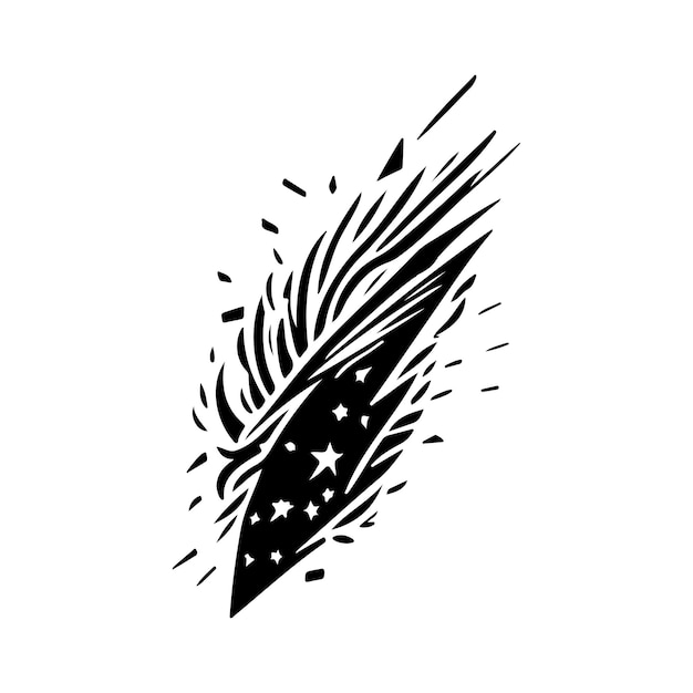 Icône De Comète Dessin à La Main Couleur Noire Espace Logo élément Vectoriel Et Symbole Parfait