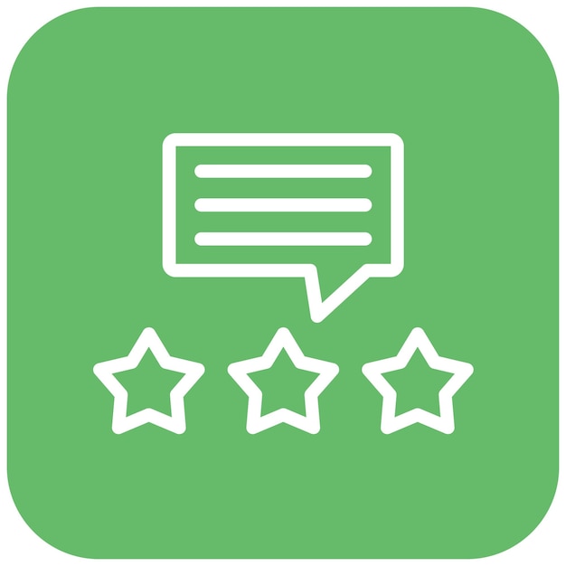 Icône des commentaires des clients