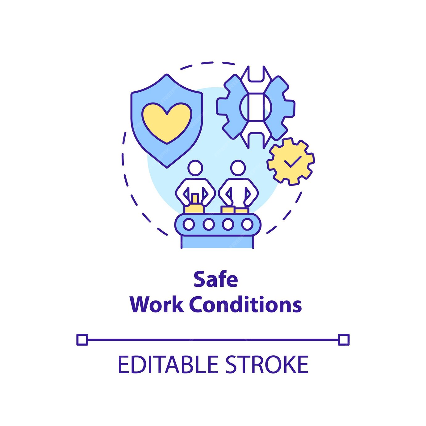 Ic ne De Concept De Conditions De Travail S curitaires Vecteur Premium true-time-systems