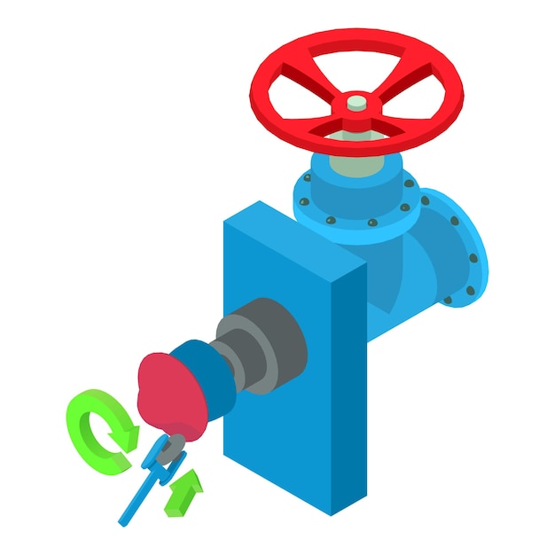 Vecteur icône de concept de travail des métaux vecteur isométrique industrie processus de filage tuyau de gaz équipement industriel construction fabrication