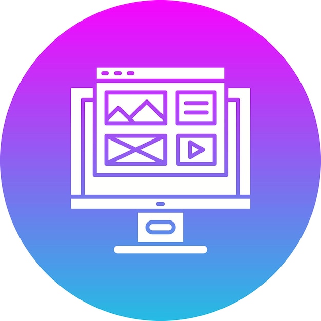 Icône de conception du site Web