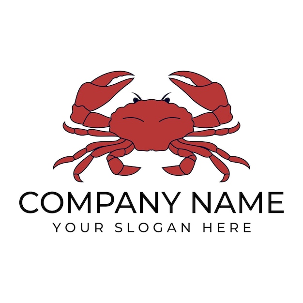 icône de conception de l'illustration vectorielle du crabe