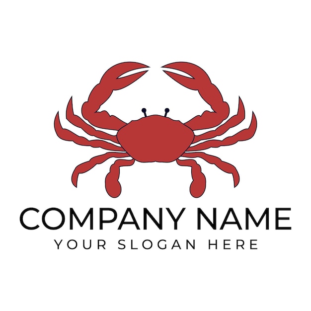 icône de conception de l'illustration vectorielle du crabe