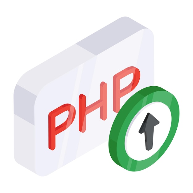 Icône de conception parfaite de php
