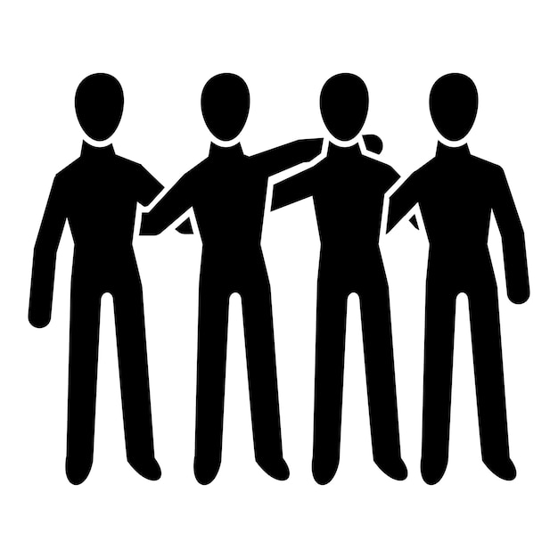 Icône de consolidation d'équipe Illustration simple de l'icône vectorielle de consolidation d'équipe pour la conception de sites Web isolée sur fond blanc