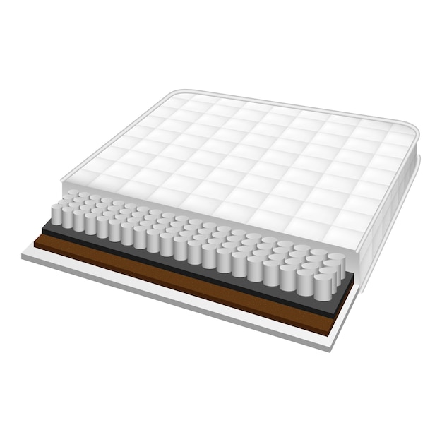 Icône de construction de matelas Illustration réaliste de l'icône vectorielle de construction de matelas pour la conception de sites Web