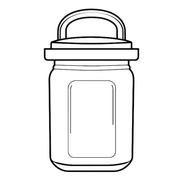 Icône de contour de bouteille élégante en format vectoriel pour des conceptions polyvalentes