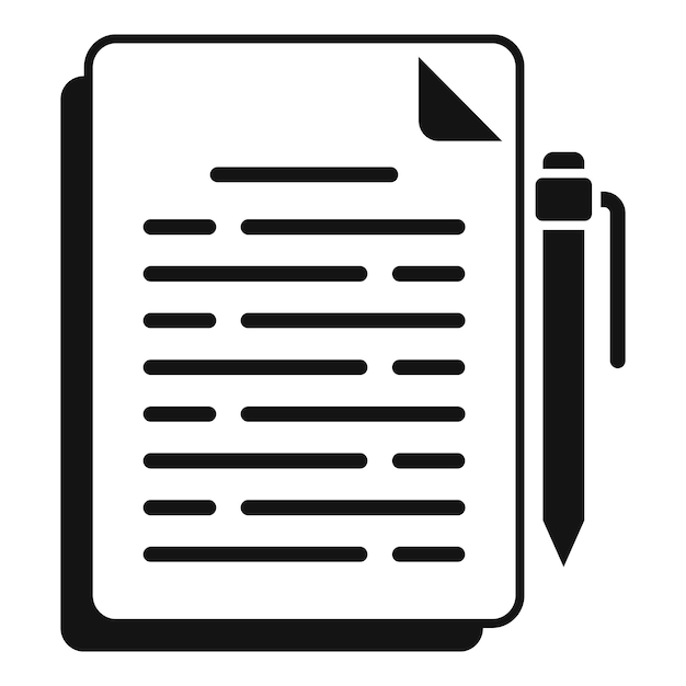 Icône de contrat d'agent vecteur simple Service secret Personnes contact