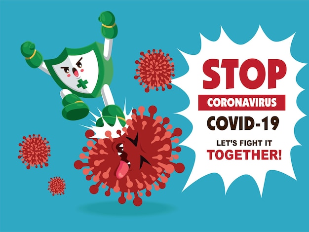 Vecteur icône de coronavirus avec signe rouge covid19 bactéries du coronavirus épidémie de coronavirus