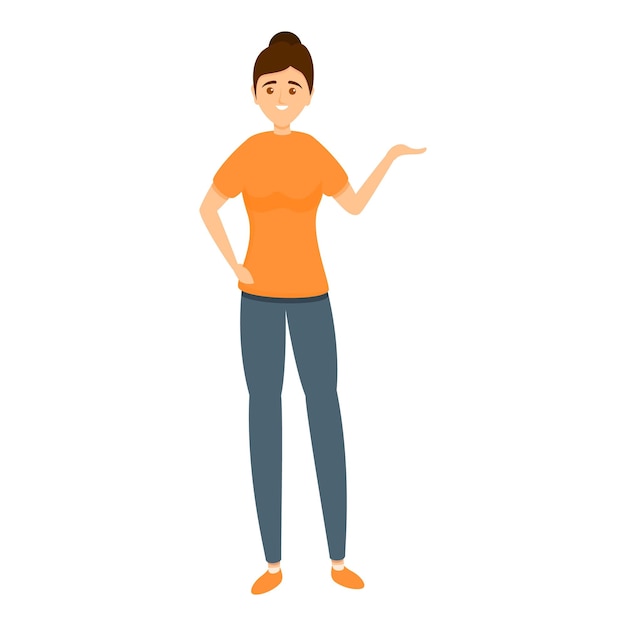 Icône de corps de femme en forme Dessin animé de l'icône de vecteur de corps de femme en forme pour la conception de sites Web isolée sur fond blanc