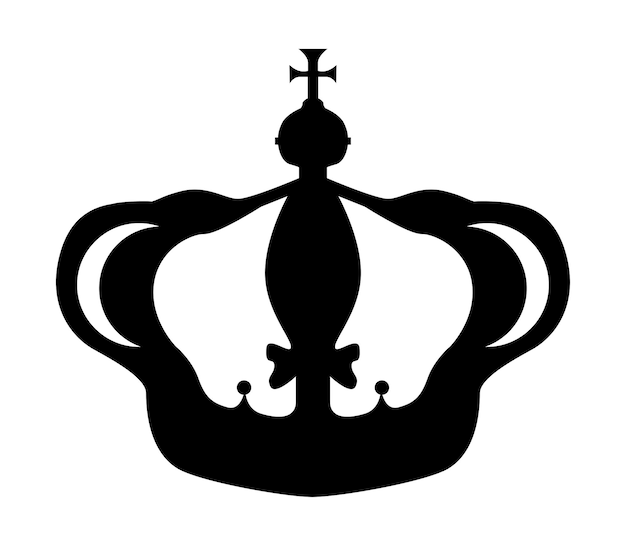 Icône de la couronne dans un style plat isolé sur fond blanc Symbole de la couronne pour votre logo de conception de site Web