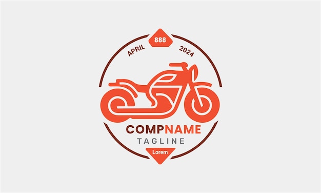 Vecteur icône de course de moto, moto de course, vecteur de conception du logo, motocycliste sportif, modèle moderne minimaliste