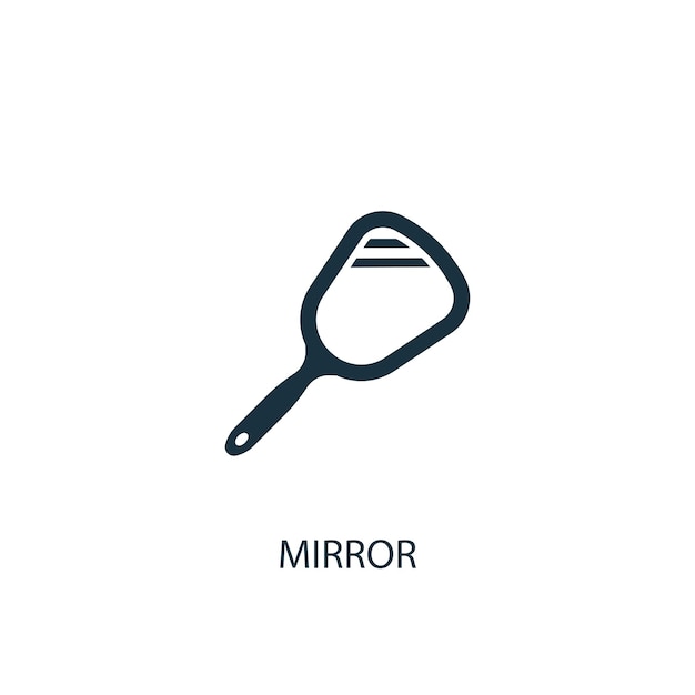 Icône De Création Miroir. Illustration D'élément Simple. Conception De Symbole De Concept De Miroir De La Collection Beauty. Peut être Utilisé Pour Le Web Et Le Mobile.