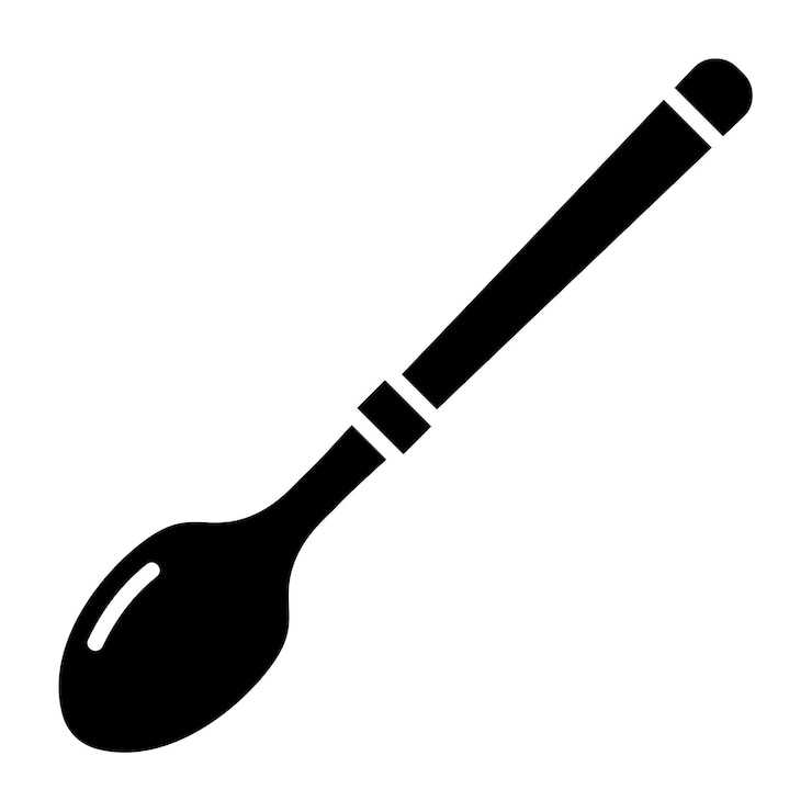Vecteur icône de la cuillère