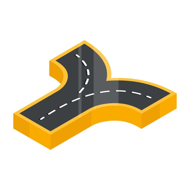 Vecteur une icône de design à la mode de la route