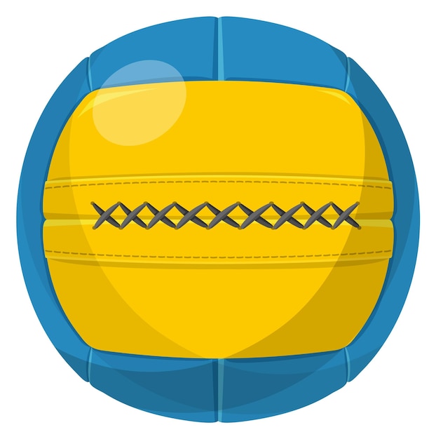 Icône De Dessin Animé De Ballon De Volley-ball De Plage équipement En Cuir