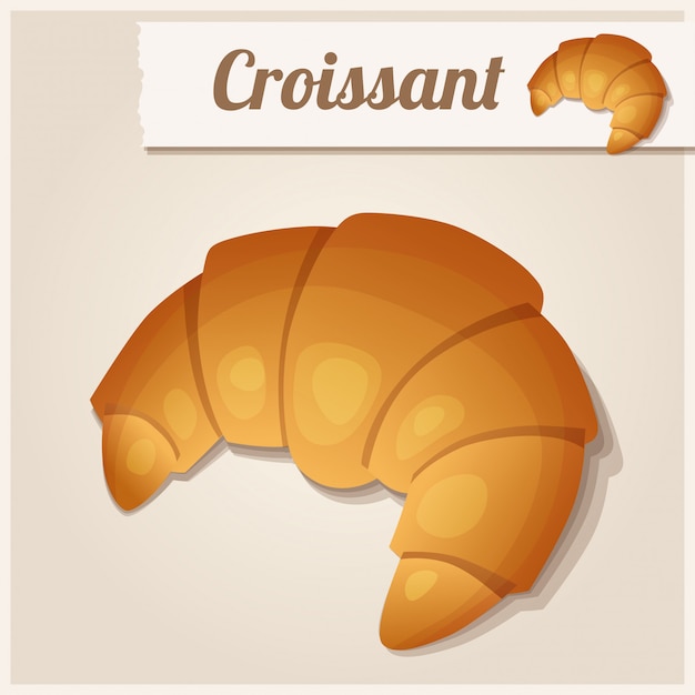 Vecteur icône détaillée. croissant