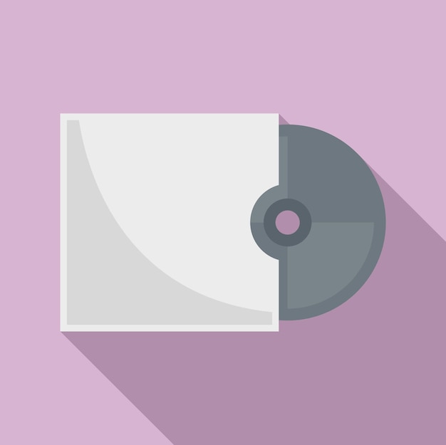 Vecteur icône de disque cd de stockage illustration plate de l'icône vectorielle de disque cd de stockage pour la conception web