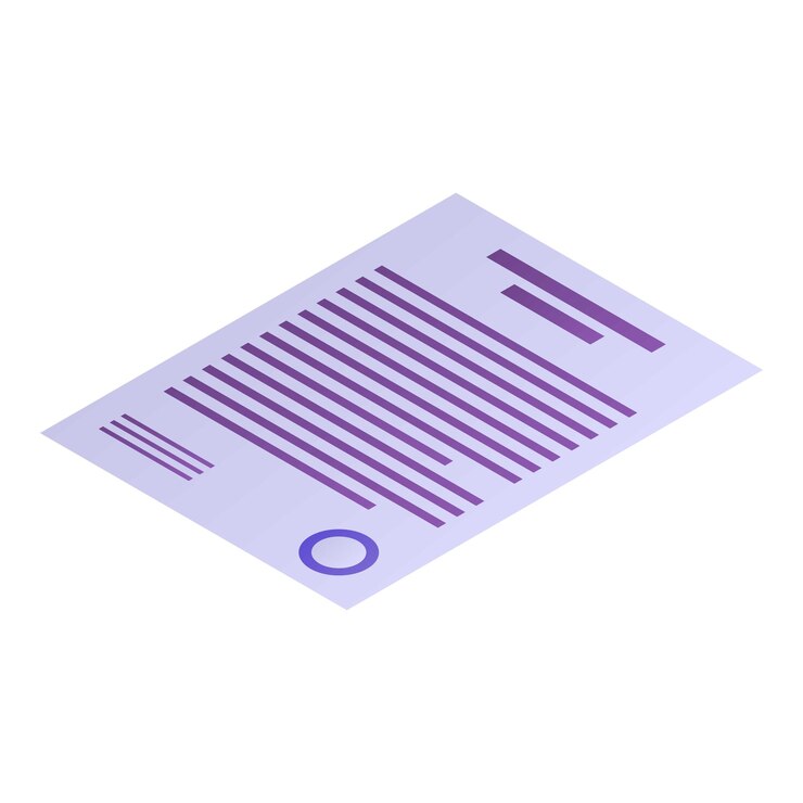 Vecteur icône de document monétaire isométrique de l'icône vectorielle de document monétaire pour la conception de sites web isolée sur fond blanc