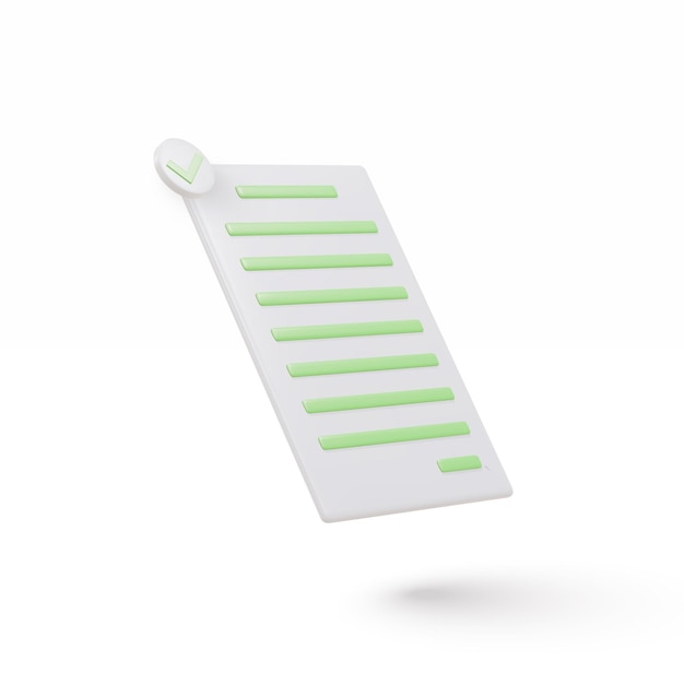 Vecteur icône de documents réaliste 3d pile de feuilles de papier un document confirmé ou approuvé icône d'entreprise