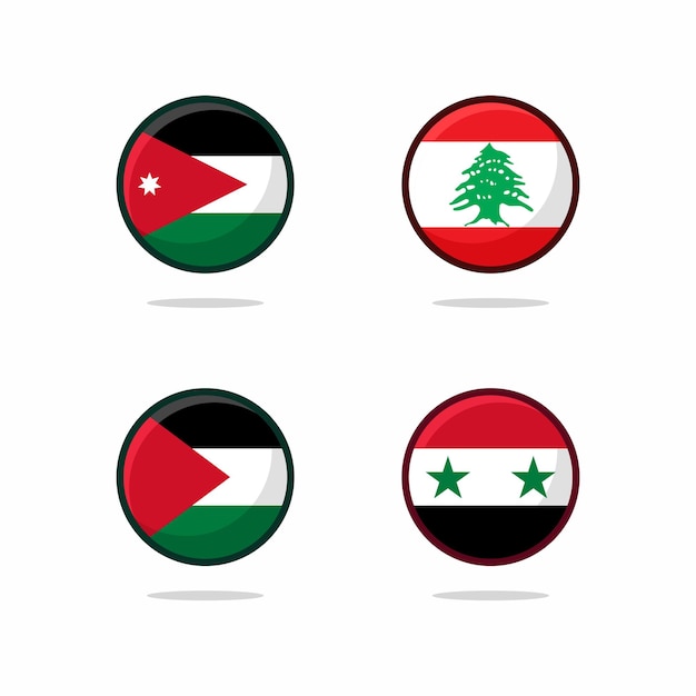 Icône De Drapeau De L'asie Occidentale