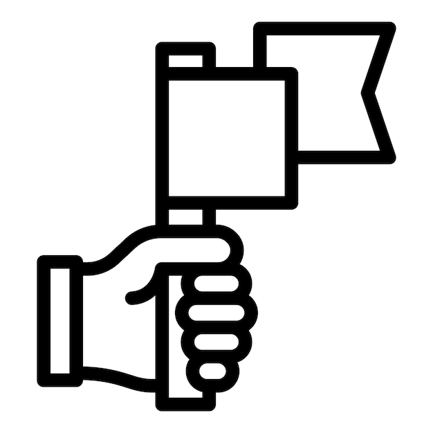 Icône de drapeau de guide de voyage Icône vectorielle de drapeau de guide de voyage pour la conception de sites Web isolée sur fond blanc
