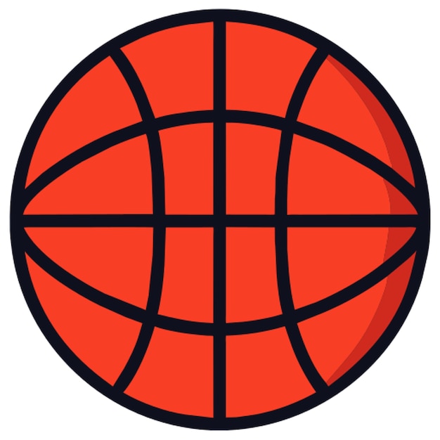 L'icône du basket-ball du feu