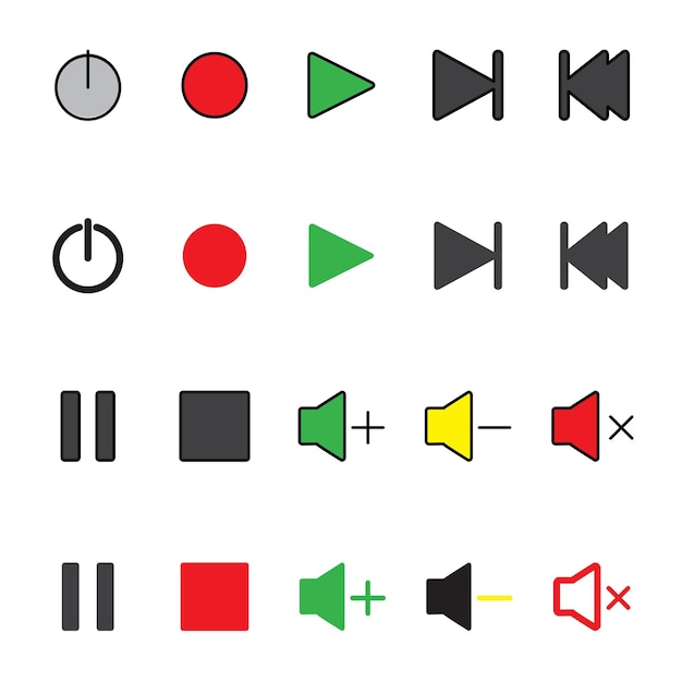 Icône du bouton multimédia