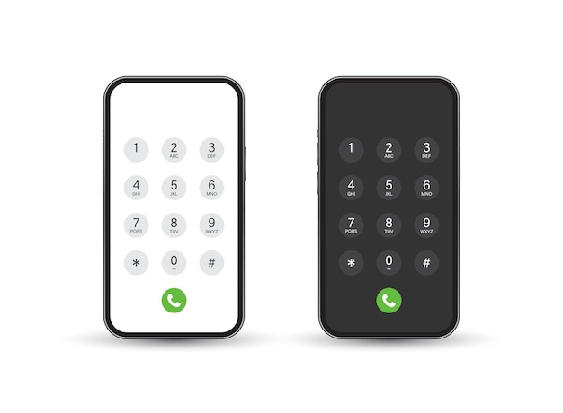 Icône du bouton de numérotation du smartphone dans un style plat Illustration vectorielle du pad de numéro de téléphone sur un fond isolé Signage d'interface téléphonique Concept d'entreprise