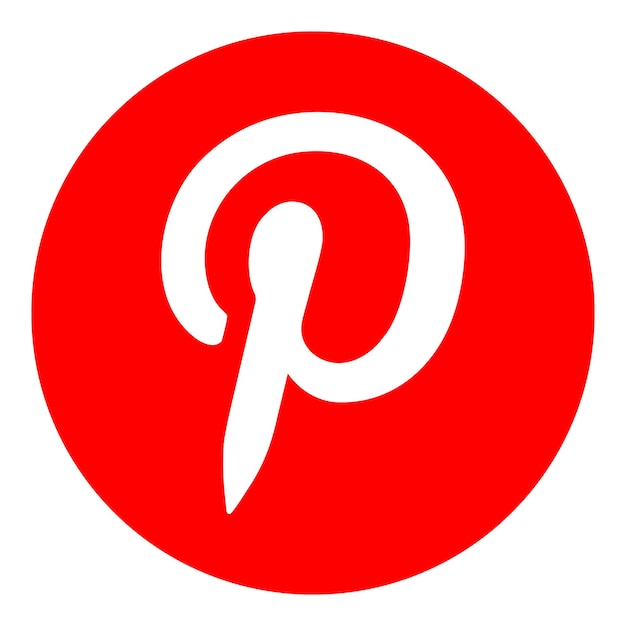 Icône du cercle de Pinterest