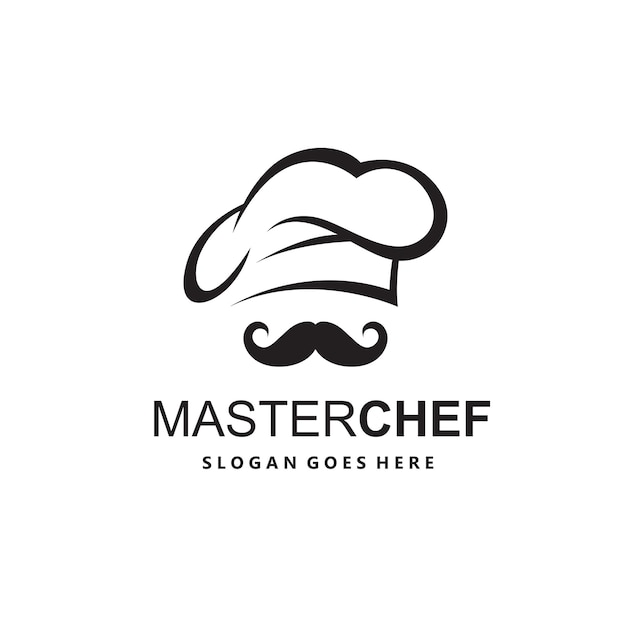 Vecteur l'icône du chef moustaché