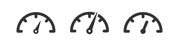 Icône du compteur de vitesse Compteur de vitesse Indicateur de vitesse