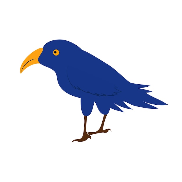 Icône du corbeau bleu
