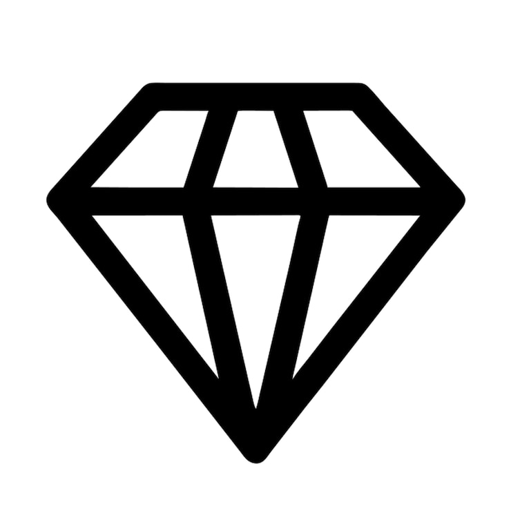 Vecteur l'icône du diamant
