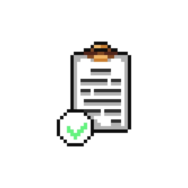 Icône du document d'art en pixels
