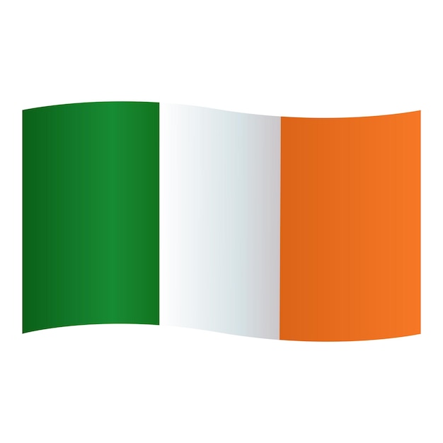 Vecteur icône du drapeau de l'irlande