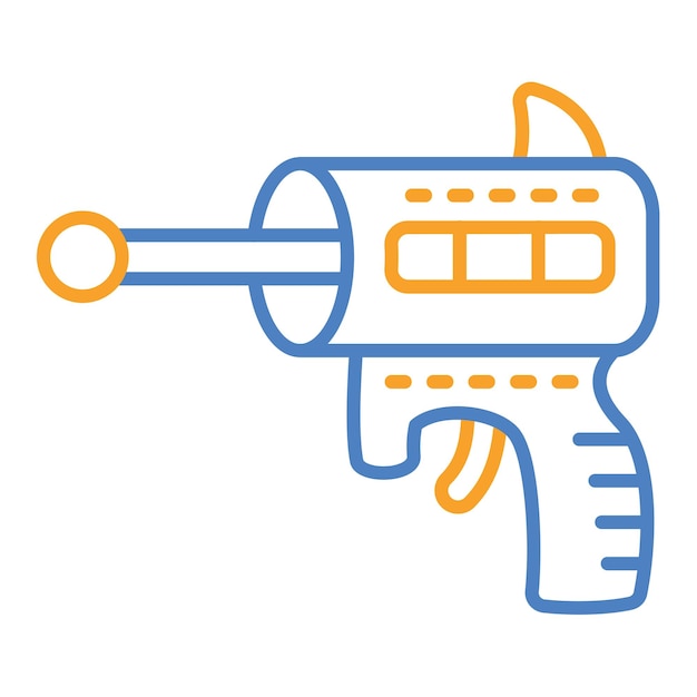 Vecteur icône du fusil spatial