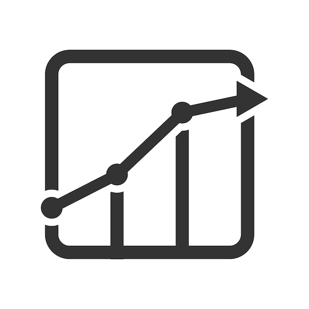 Icône Du Graphique Vers Le Haut