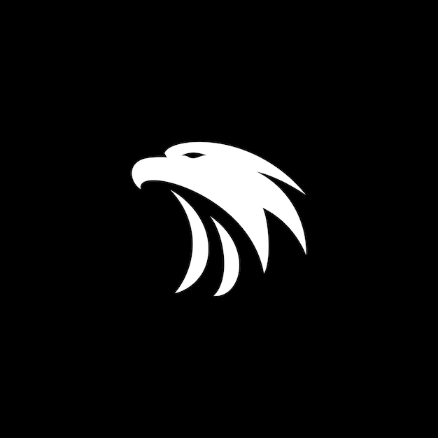 Vecteur icône du logo eagle design vecteur tête de faucon