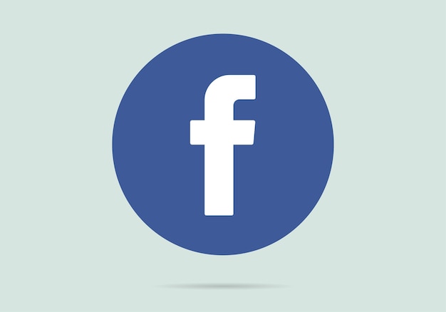Vecteur icône du logo facebook logotype réaliste des médias sociaux boutons de médias sociaux sur un fond blanc
