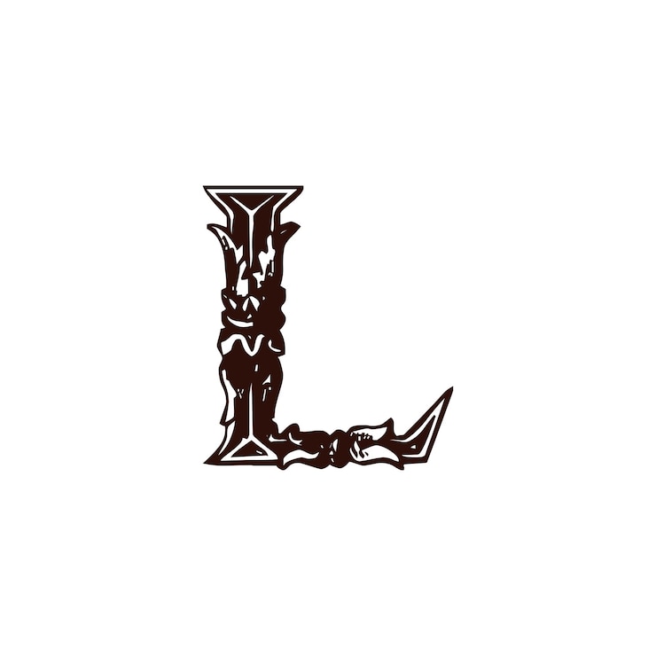 Vecteur icône du logo de la lettre l