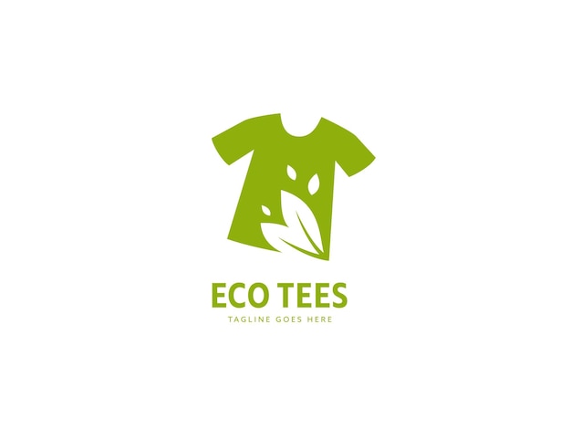 Icône Du Logo De La Marque Du Fabricant De T-shirts écologiques Verts