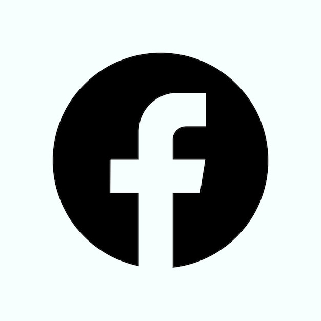 Icône du logo noir de Facebook