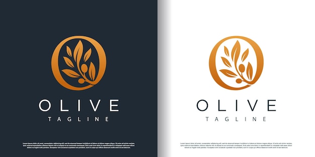 Icône Du Logo Olive Avec Concept De Lettre Z Vecteur Premium